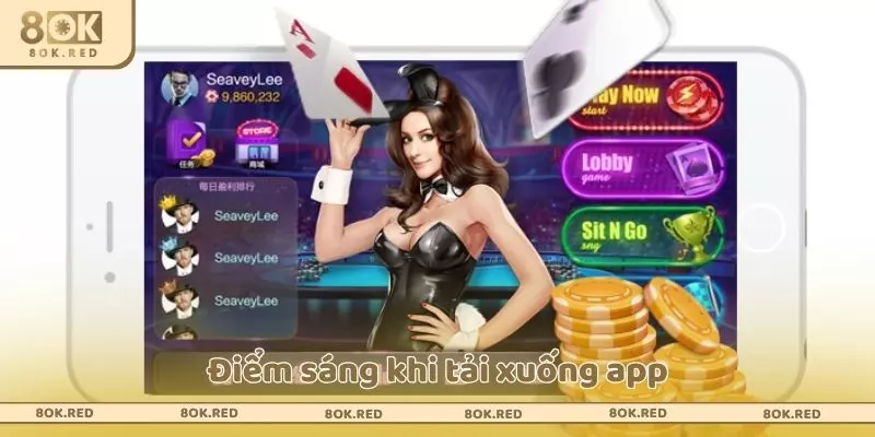 Điểm sáng khi tải xuống app