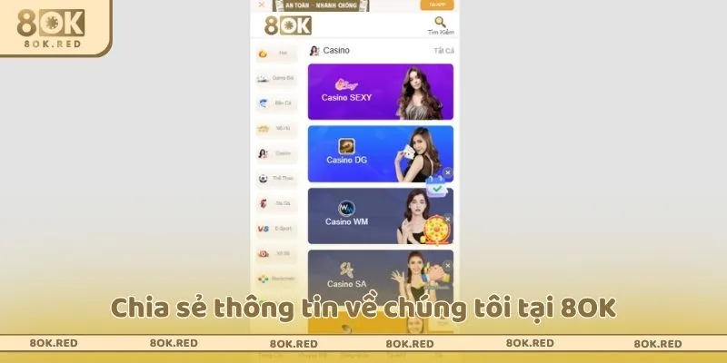 Chia sẻ thông tin về chúng tôi tại 8OK