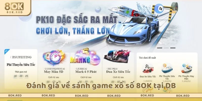 Đánh giá về sảnh game xổ số 8OK tại DB